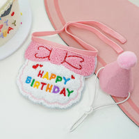 Pet Birthday Bandana and Hat Set for Dogs and Cats