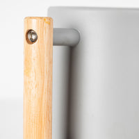 Stainless Steel Watering Can with Wooden Handle, Long Spout for Indoor Plants and Garden