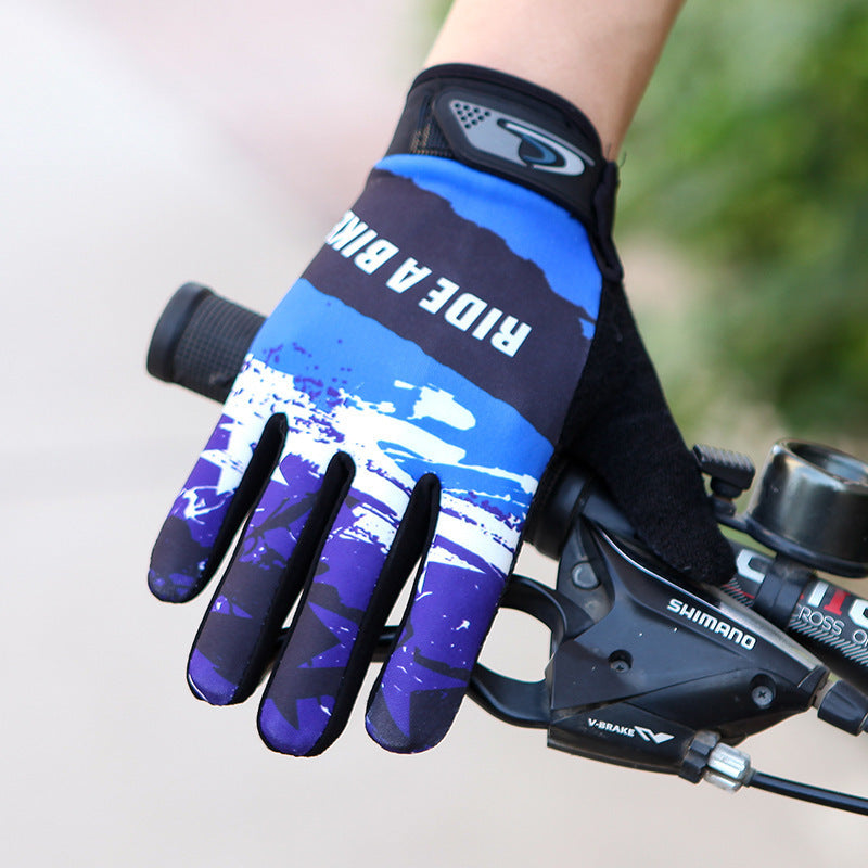 Unisex Cycling Gloves Full Finger Touchscreen Anti-Slip Breathable for Outdoor Sports