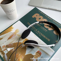 Retro Wired On-Ear Headphones for PC & Mobile - Classic Style, Extendable Design