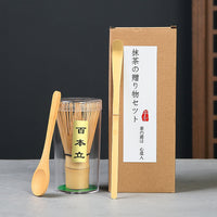 Matcha Bowl Set with Whisk and Stand, Ceramic Japanese-Style Tea Ceremony Kit