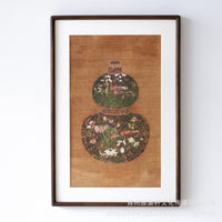 Solid Wood Mortise and Tenon Picture Frame for Calligraphy and Painting, Wall-Mounted, Walnut Finish, New Chinese Style