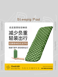Outdoor Camping Inflatable Sleeping Pad Ultralight TPU Moisture-proof Air Mattress for Tent Car Travel