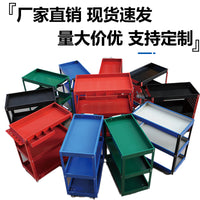 Adjustable 3-Tier Heavy-Duty Tool Cart for Workshop and Garage