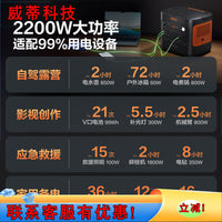Flashfish 2000Pro2 Portable Power Station for Outdoor Camping and Emergency Charging
