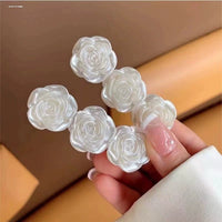 2-Pack Camellia Flower Hair Clips for Women, Sweet Girl Style, Versatile Bangs and Broken Hair Pins
