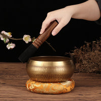 Tibetan Singing Bowl Set for Yoga Meditation and Sound Healing