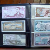 PCCB Banknote Collection Album, 20 Pages, Single-Sided Transparent, Holds 60 Notes