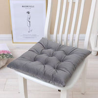 Thickened Milk Velvet Seat Cushion with Ties for Chairs