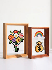 Double-Sided Transparent Acrylic Photo Frame for DIY Display, Wall or Tabletop