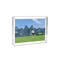 Acrylic Magnetic Photo Frame Double-Sided Transparent Display Stand