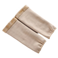 Fleece Lined Thermal Knee Warmers for Women, Extended Leg Sleeves for Joint Protection