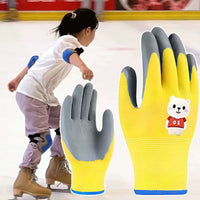 Kids' Ice Skating Gloves Anti-Slip Cut-Resistant Protective Gear for Figure Skating