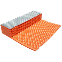 Double-Groove Folding Moisture-Proof Camping Mat for Outdoor Indoor Use, Thickened Aluminum Film Nap Yoga Mat