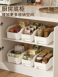 Plastic Storage Bins for Kitchen Pantry Bathroom Desk Organization