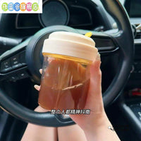 Portable Ice Cube Maker Bottle with Press-Type Ice Release for Coffee & Travel