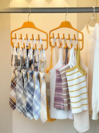 Multi-functional Belt Scarf Tie Hanger with Multiple Hooks for Closet Organization