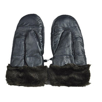 Genuine Sheepskin Leather Gloves for Men and Women, Full Finger, Warm Winter Gloves with Thick Cotton Lining