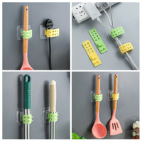Multi-Purpose Storage Strap for Mop and Cable Organization