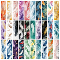 30-Piece Feather Bookmark Set for Reading & Decoration