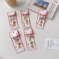 Lucky Cat Ceramic Keychain with Fan Design for Car Keys, Bags, and Accessories