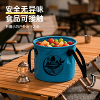 Portable Folding Water Bucket for Outdoor Camping Fishing and Storage