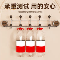 Suction Cup Door Hook Rack - Heavy Duty No-Drill Wall Mounted Organizer for Bathroom & Entryway