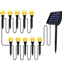 New LED Solar Bubble String Lights Outdoor Waterproof Garden Yard Decorative Ambient Ground Plug Fairy Lights