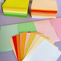 M5/A7 Colorful Loose Leaf Paper for Planners and Notebooks, Unpunched Memo Sheets