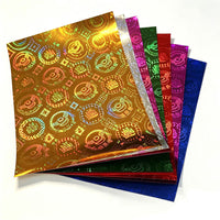 Wholesale Iridescent Laser Paper for Origami and Crafting, Gold and Multicolor Options