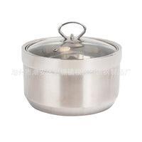 Double-Layer Stainless Steel Ice Bucket for Champagne and Wine, Commercial Bar & Hotel Use