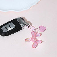 4-Piece Cherry Keychain Set with Handbag Charm and Wallet