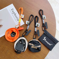 Creative Cartoon Mini Coin Purse Keychain with Phone Lanyard