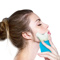 Silicone Ice Roller for Face and Eyes, Reusable Facial Ice Massager for Puffiness Relief and Skin Cooling