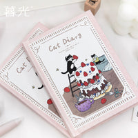 Twilight Cat Diary Series Hardcover Notebooks - Cute Cartoon Animal Journals