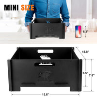 Portable Outdoor Wood Burning Stove for Camping, Heating, and BBQ