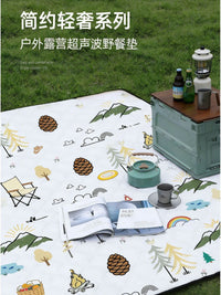 Extra Thick Ultrasonic Picnic Blanket Tent Mat for Outdoor Camping and Beach