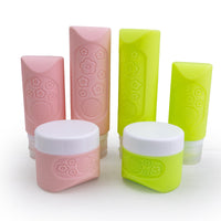 Silicone Petal Travel Bottles for Shampoo, Lotion, and Toiletries