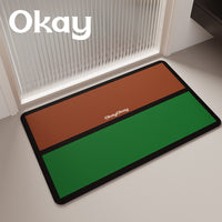 Okay Bathroom Absorbent Floor Mat Soft Diatomaceous Earth Toilet Door Foot Pad Non-slip Home Mat