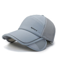 Retractable Brim Sun Protection Baseball Cap for Outdoor Sports Fishing