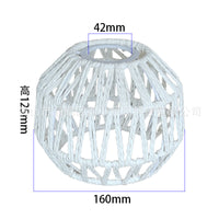 DIY Bell-Shaped Paper Rope Woven Lampshade for Pendant and Table Lamps