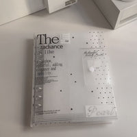 Korean Style A5 4-Pocket Loose-Leaf Photocard Binder for Instax & Small Cards