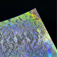 Laser Patterned Metallic Cardstock - Cloud Texture Gold Silver PET Mirror Paper for Crafts and Decoration