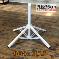 Outdoor Patio Umbrella Base Stand, Foldable Cross-Shaped Heavy Duty Support for Sunshade Market Umbrella