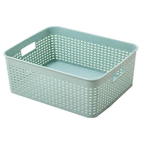 Plastic Storage Basket Rectangular Multi-functional Desktop Organizer for Snacks Toys