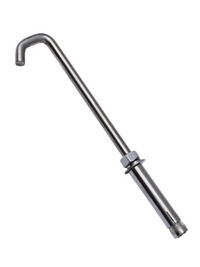 Stainless Steel Expansion Bolt Hook for Hanging Lanterns and Lights, Wall-Mounted Eye Hook for Outdoor Patios