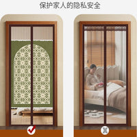 Magnetic Mesh Screen Door Curtain, Self-Adhesive No-Drill Mosquito Net for Balcony, Bedroom and Window