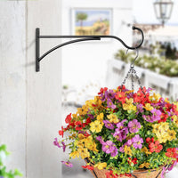 Outdoor Iron Wall Mount Bracket for Bird Feeders, Planters, and Lanterns
