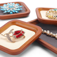 Solid Wood Jewelry Display Tray for Bracelets Necklaces Rings and Collectibles