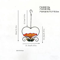 Heart-Shaped Iron Bird Feeder for Outdoor Garden Decoration